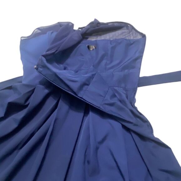 Guess Los Angeles, Navy Multi Mesh Dress Size 6 Party CocktaiL Mini - Picture 9 of 14